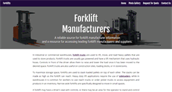 Desktop Screenshot of fork-lift-trucks.net